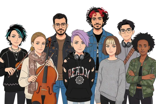 The Welders band illustration